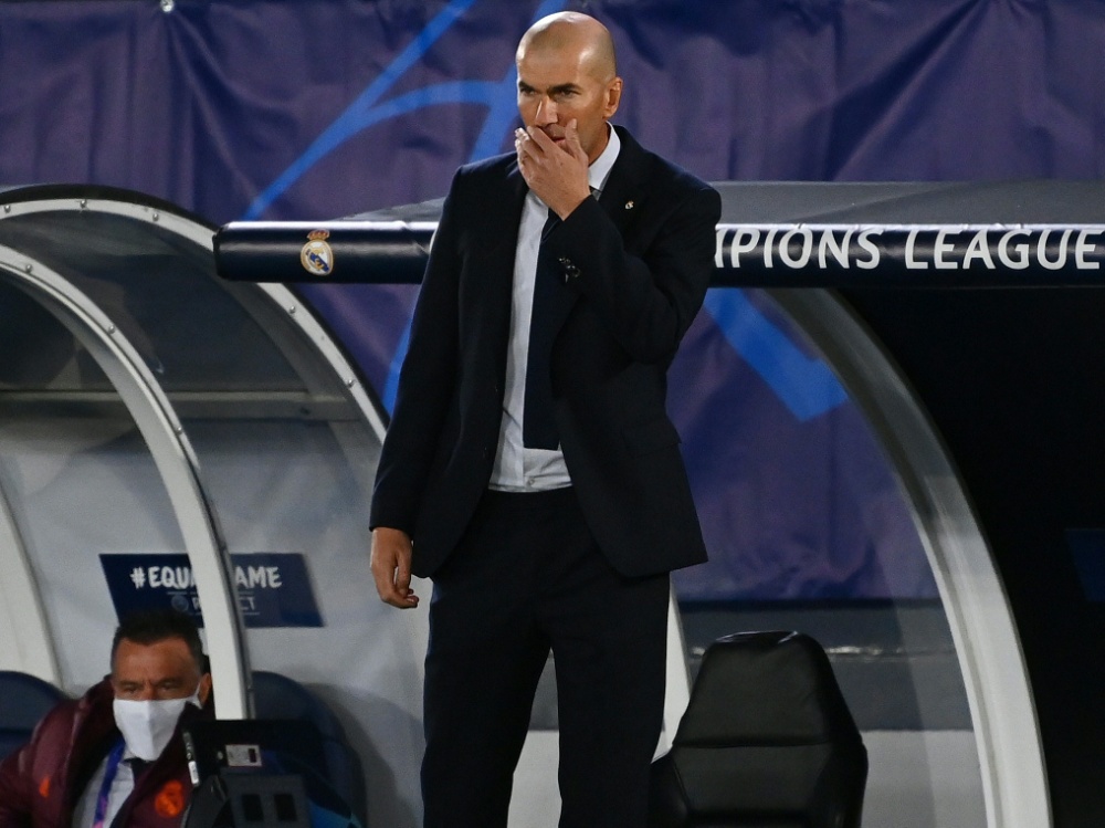 Zinedine Zidane hadert mit seinem Coaching gegen Donezk