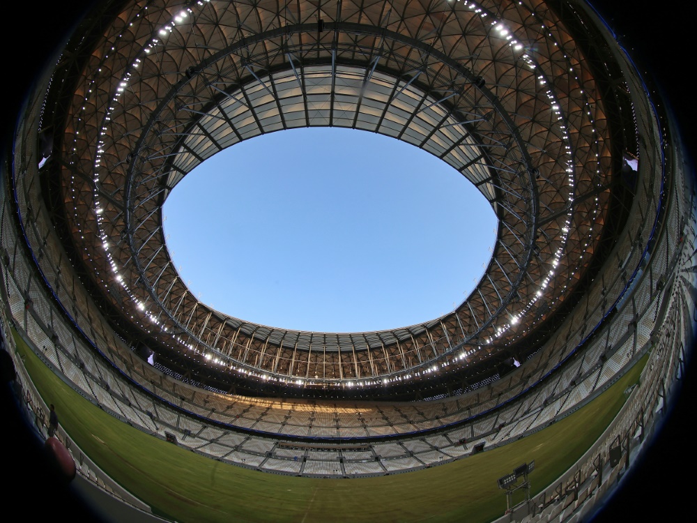 Das Lusail Stadium, Finalort der WM 2022. (Foto: AFP/SID/KARIM JAAFAR)