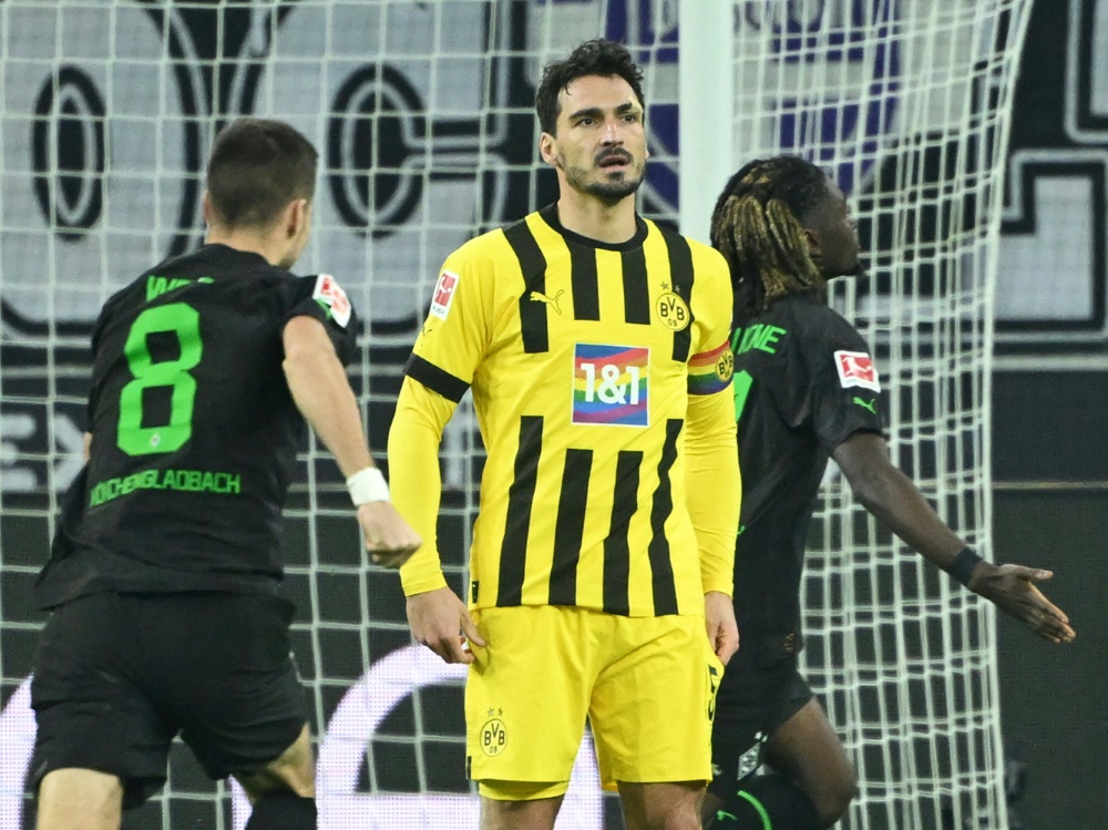 Dortmund verliert in Mönchengladbach (Foto: AFP/SID/INA FASSBENDER)