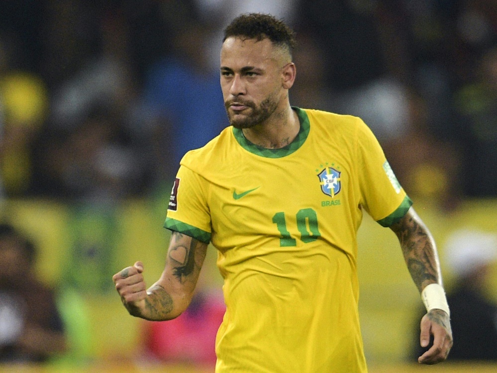 WM-2022: Neymar führt Brasiliens Aufgebot an (Foto: AFP/SID/CARL DE SOUZA)