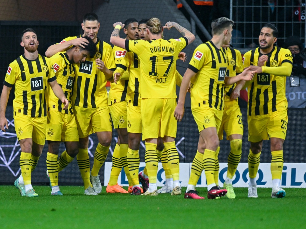 Borussia Dortmund triumphiert in Leverkusen (Foto: AFP/SID/SASCHA SCHUERMANN)