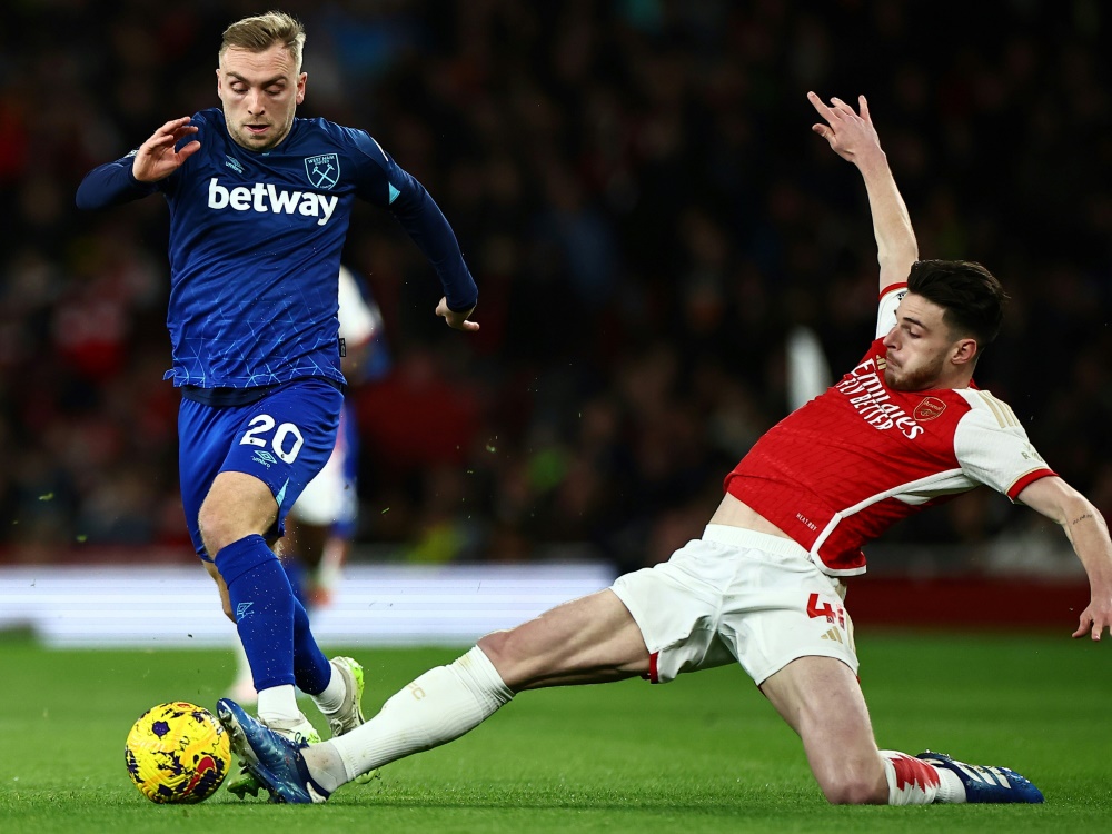 Arsenal verpasst gegen West Ham die Tabellenführung (Foto: SID/SID/AFP/HENRY NICHOLLS)