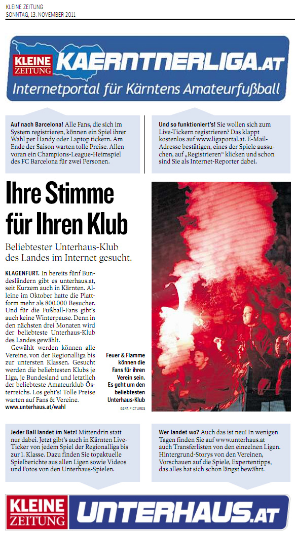 2011-11-13 Kleine Zeitung Kärnten