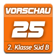 2. Klasse Süd B: Vorschau und Expertentipp Runde 25