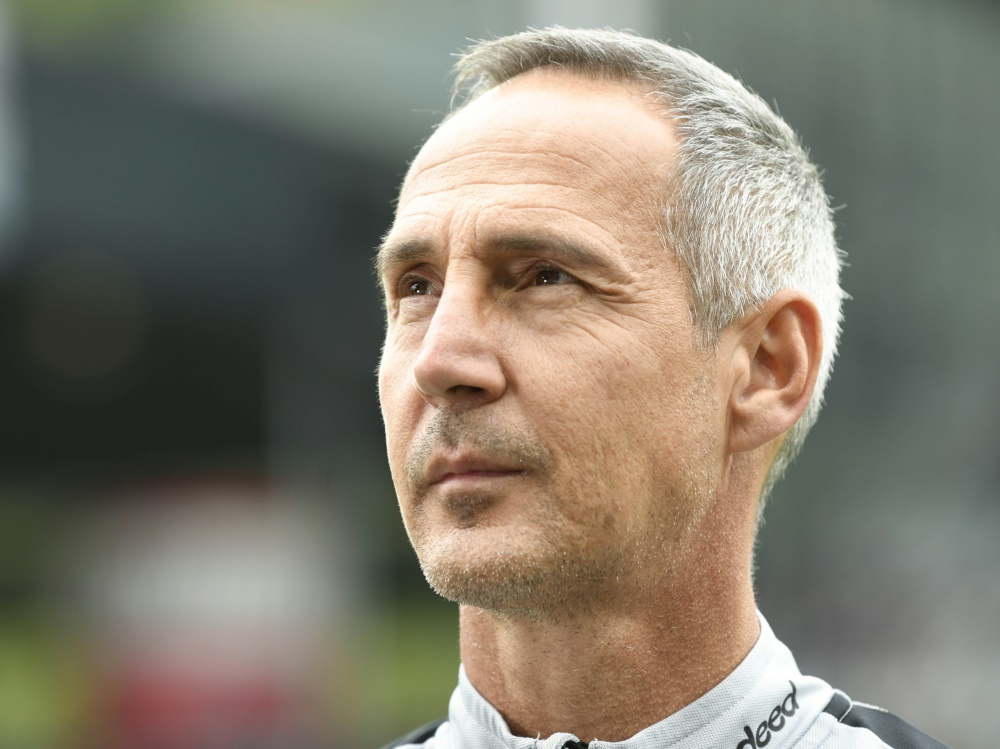 Adi Hütter warnt vor dem Aufsteiger aus Düsseldorf