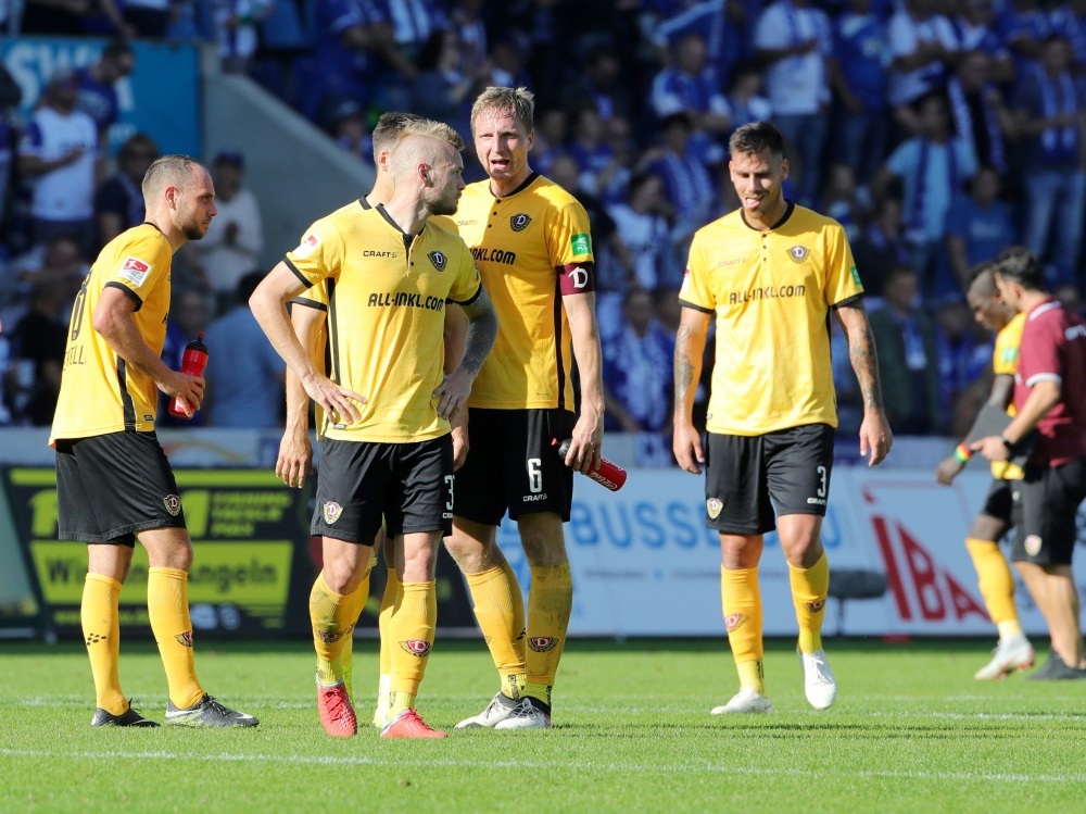 Dynamo Dresden und Erzgebirge Aue teilen sich die Punkte