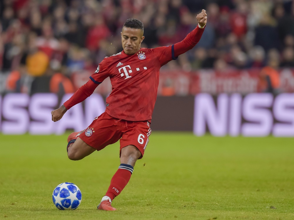 Bayern München bangt um den Einsatz von Thiago