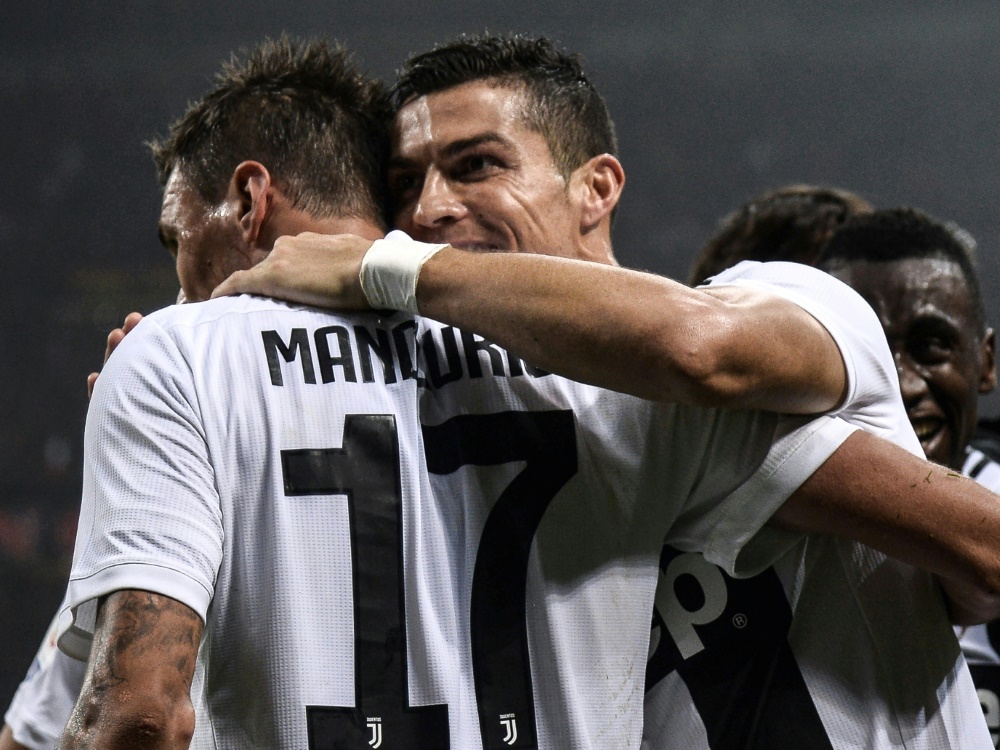 Cristiano Ronaldo und Mario Mandzukic jubeln