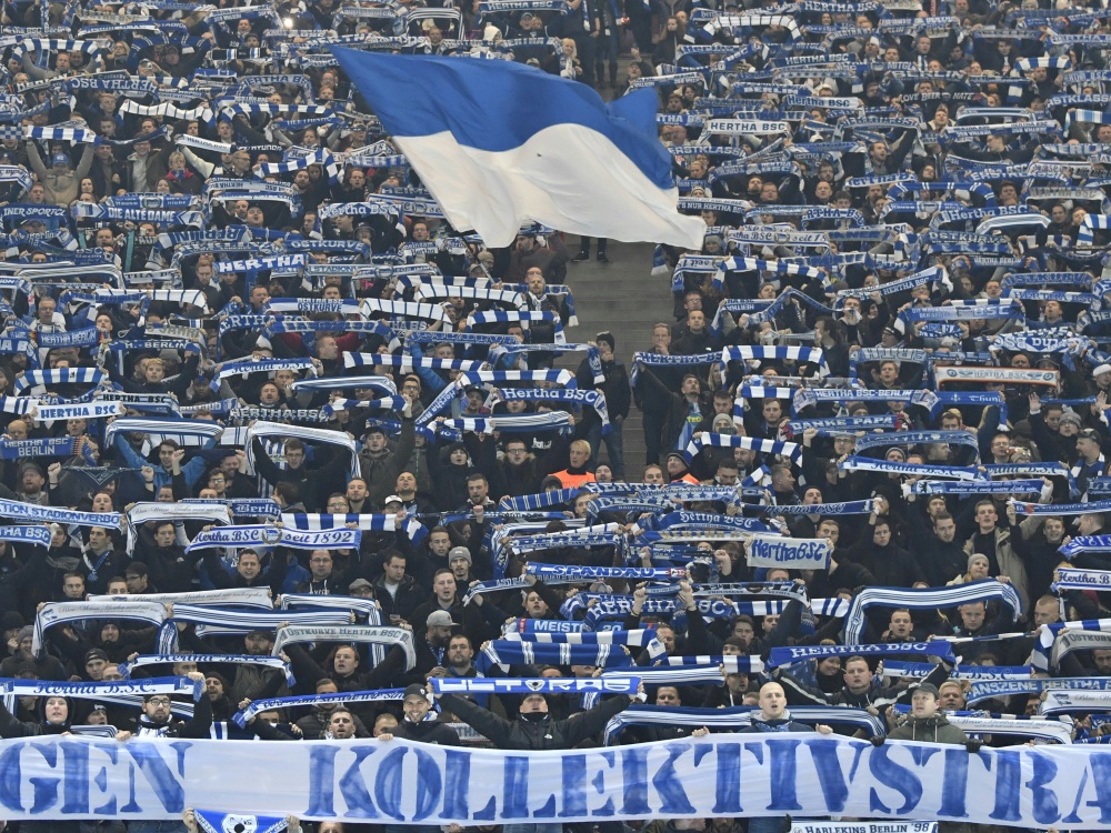 Die Hertha-Fans sind gegen Kollektivstrafen