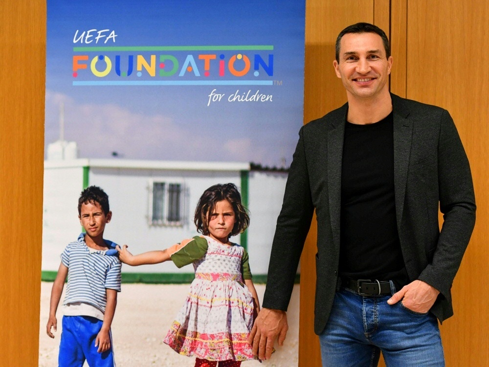 Klitschko ist im Rat der UEFA-Stiftung für Kinder