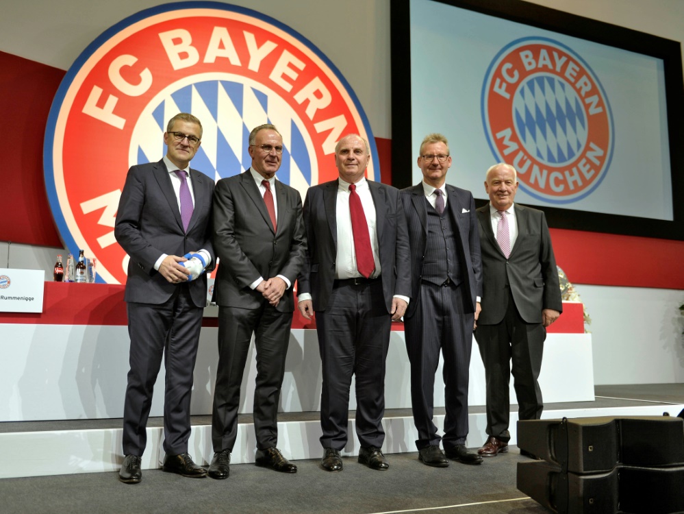 Die Führungsetage des FC Bayern rund um Uli Hoeneß