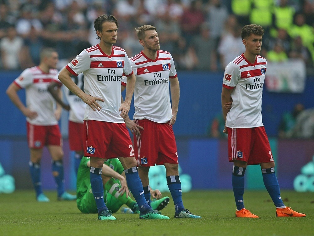 Der HSV stieg zum ersten mal in die zweite Liga ab