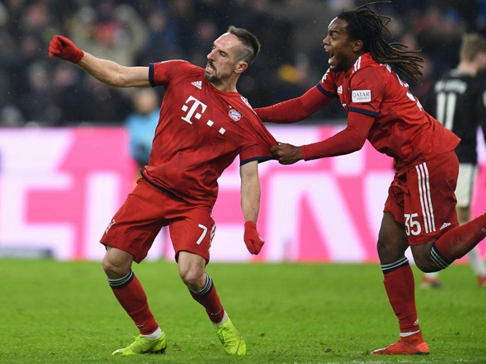 Franck Ribery erzielt den Treffer des Tages in München