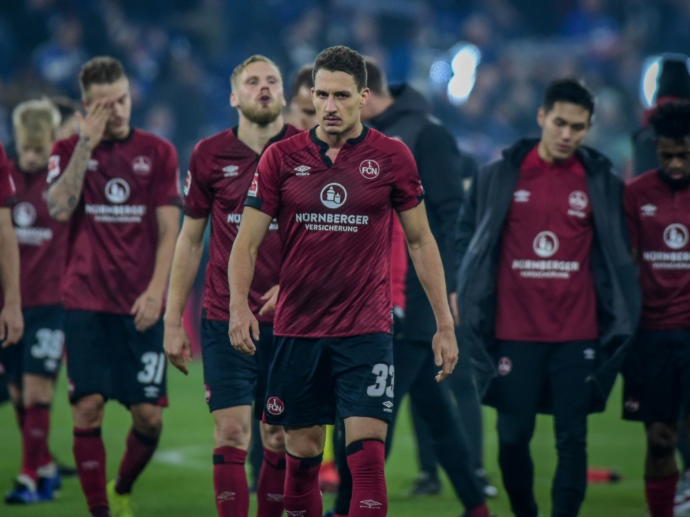 Der 1. FC Nürnberg bleibt Tabellenletzter der Bundesliga