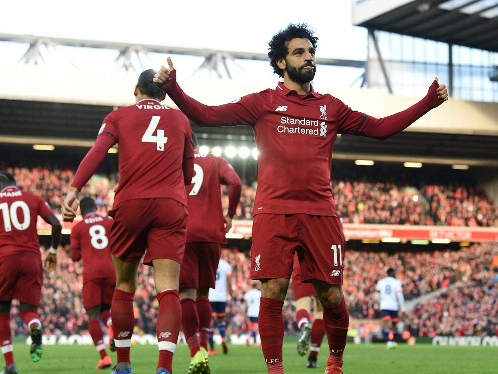 Mohamed Salah erzielte den dritten Treffer für Liverpool