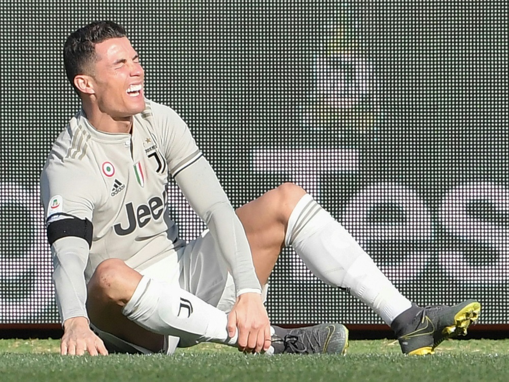 Immer noch mit Knöchelproblemen: Cristiano Ronaldo