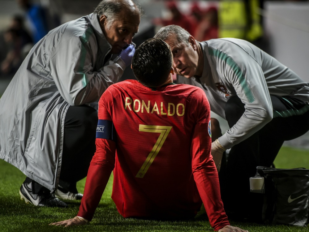 Ronaldo mit Verletzung am Beugemuskel