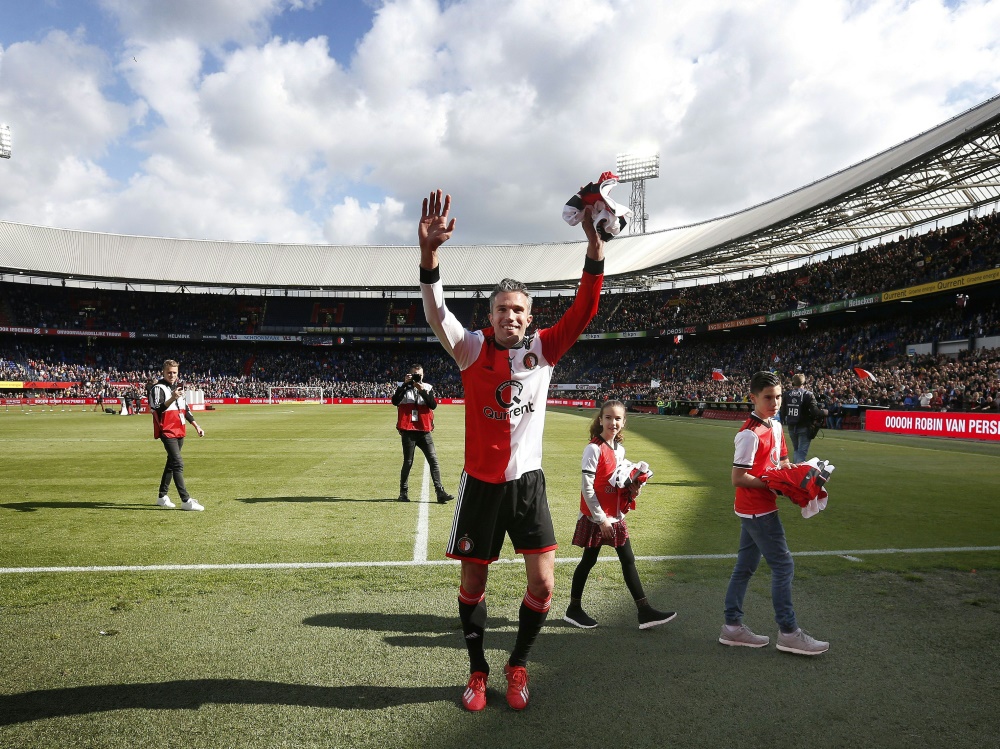 Robin van Persie bedankte sich bei den Feyenoord-Fans