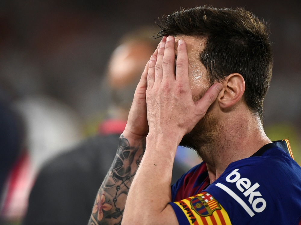 Konnte am Ende nicht mehr hinsehen: Lionel Messi