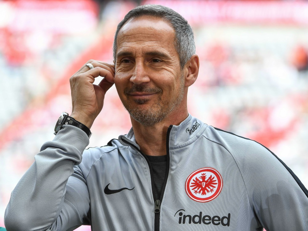 Frankfurts Trainer Adi Hütter schonte seine Stammspieler