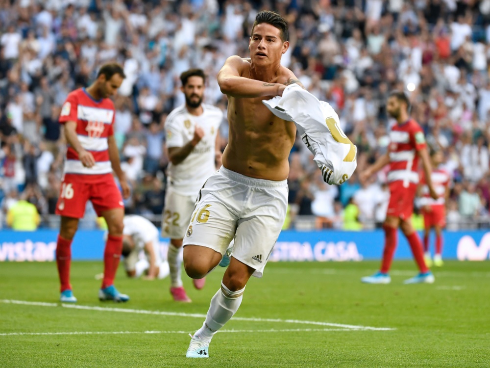 James erzielt den 4:2-Endstand für Real Madrid
