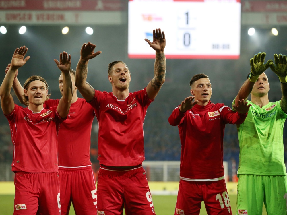Union feiert den Prestigeerfolg gegen Hertha BSC Berlin