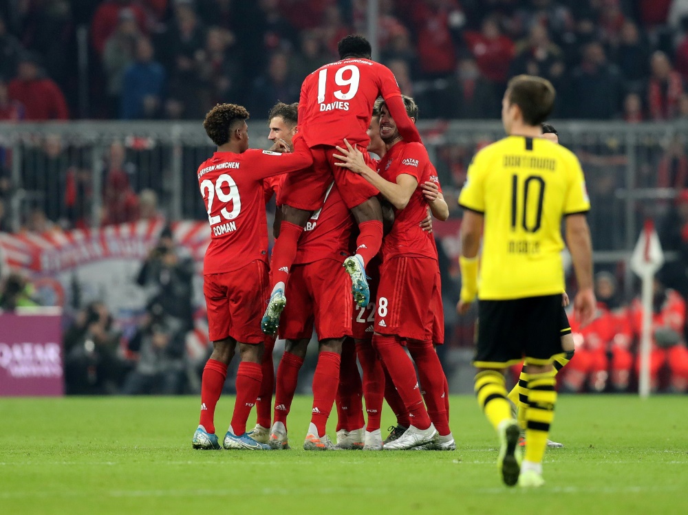 Die Bayern gewinnen gegen Dortmund souverän mit 4:0