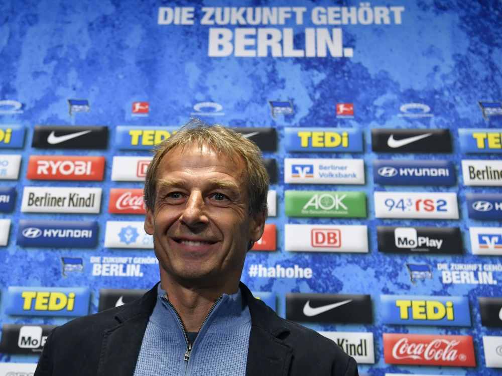 Jürgen Klinsmann ist neuer Hertha-Trainer