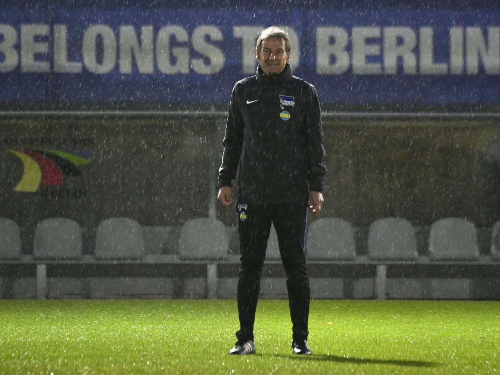 Klinsmanns erstes Training in Berlin war regnerisch