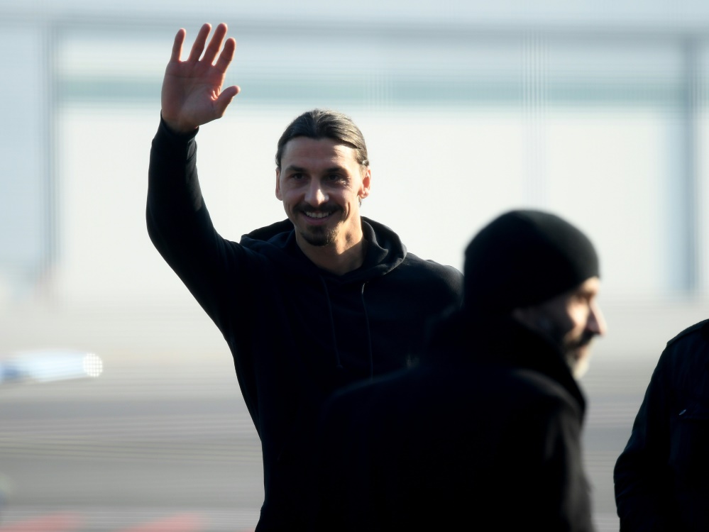 Zlatan Ibrahimovic in Modemetropole Mailand eingetroffen