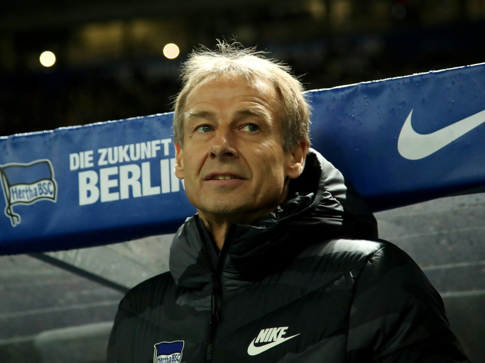Klinsmann ist seit Ende November Trainer bei der Hertha