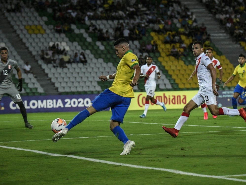 Bayers Paulinho erzielt das Siegtor für Brasiliens U23
