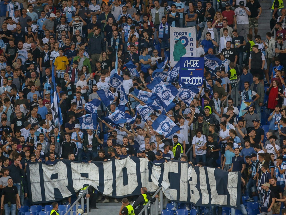 Die Fans von Lazio sollen 50.000 Euro zahlen