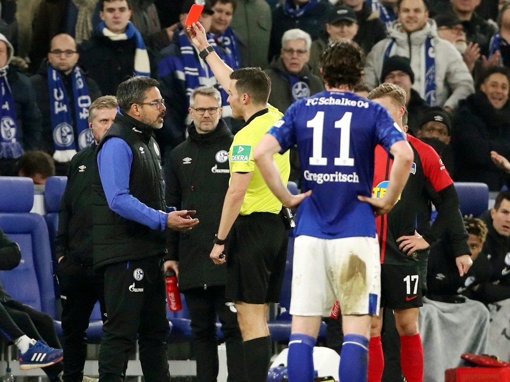Harm Osmers zeigte Schalke-Trainer Wagner die Rote Karte