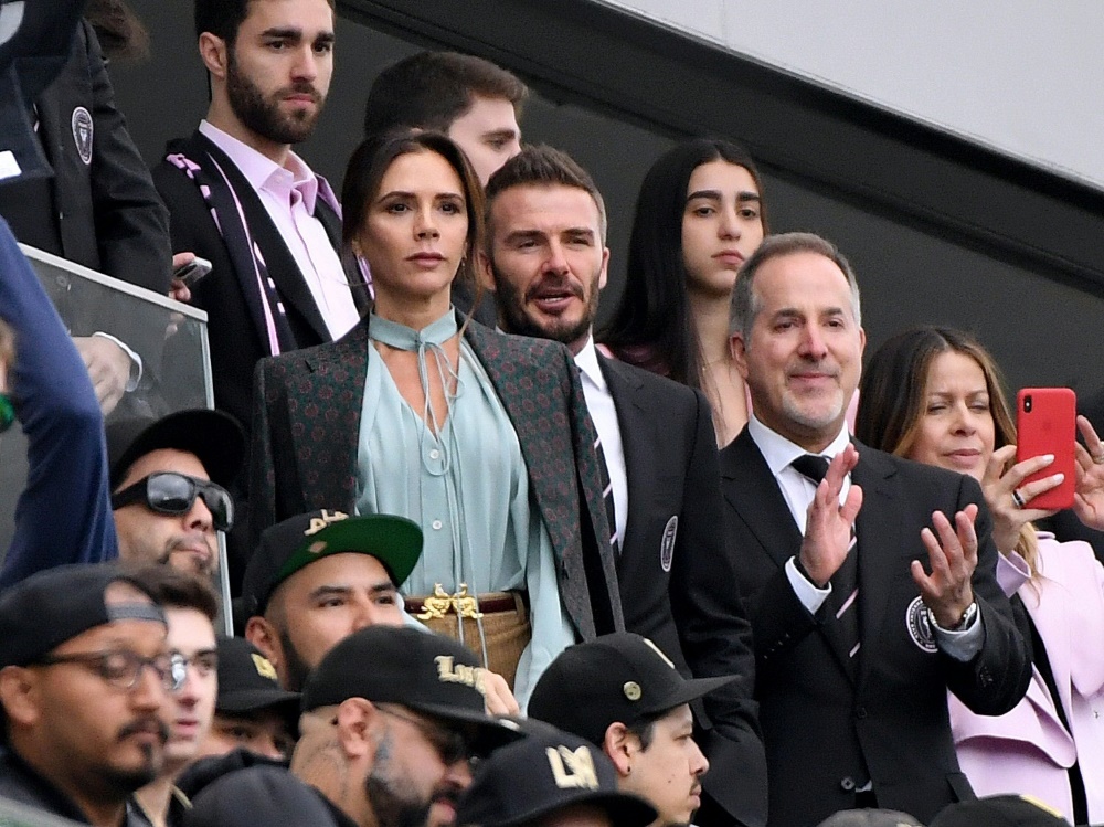 Sahen Miamis Niederlage: David und Victoria Beckham