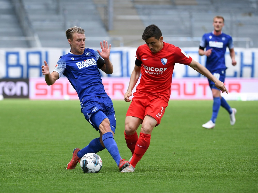 Karlsruhe kam gegen Bochum nicht über ein 0:0 hinaus
