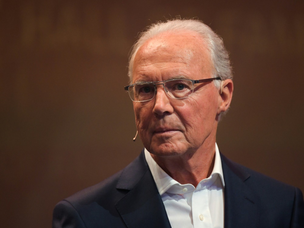 Wieder mal im Stadion: Franz Beckenbauer
