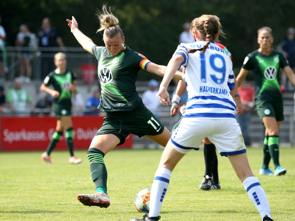 Alexandra Popp steht mit Wolfsburg im Pokalfinale