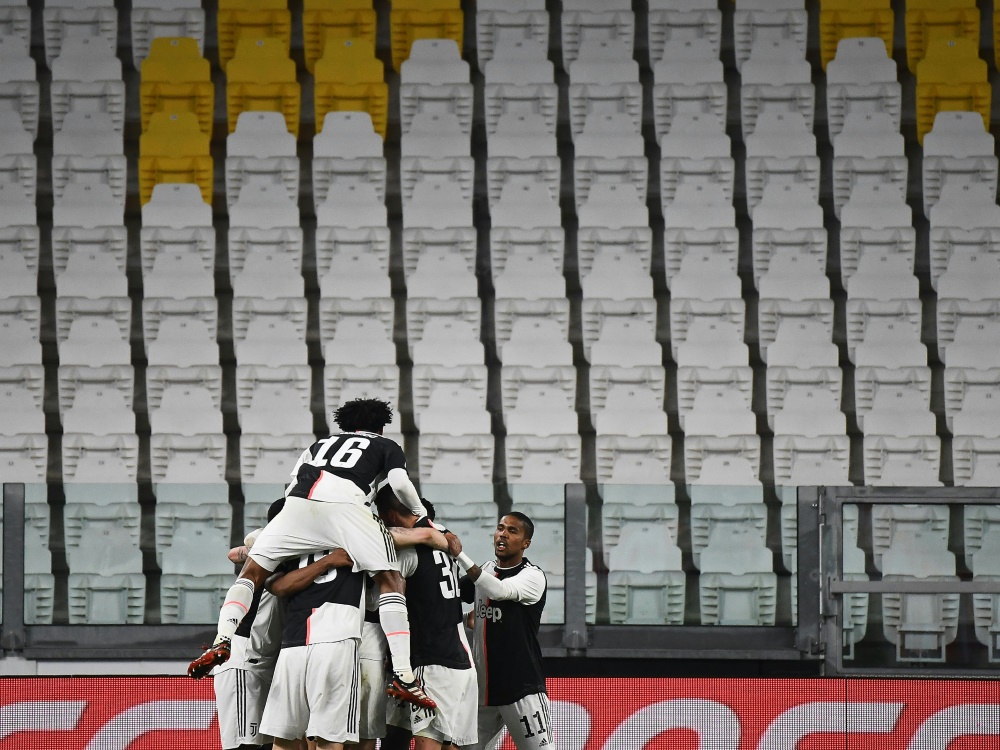 Juventus bejubelt vor leeren Rängen einen Treffer