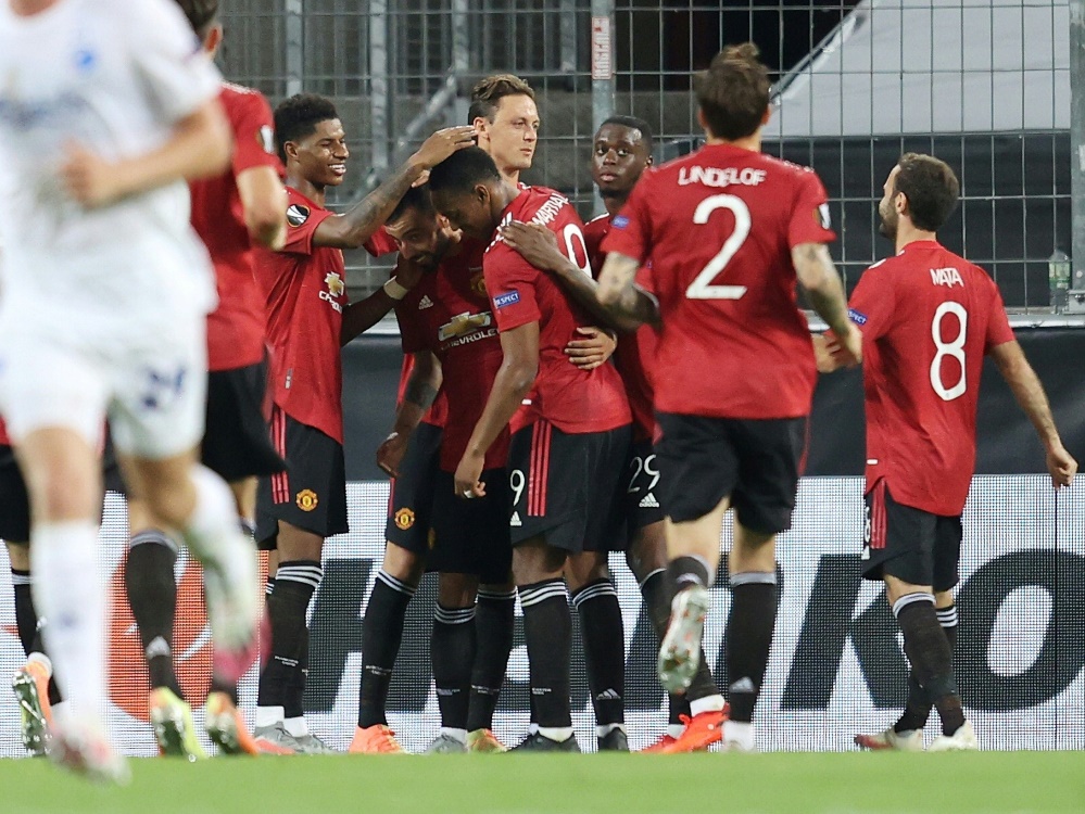 Manchester United bejubelt den Einzug ins Halbfinale