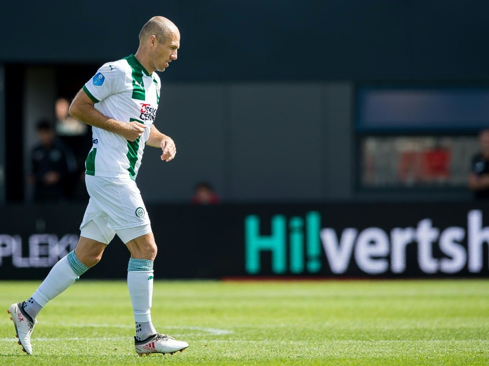 Arjen Robben lief als Kapitän für den FC Groningen auf
