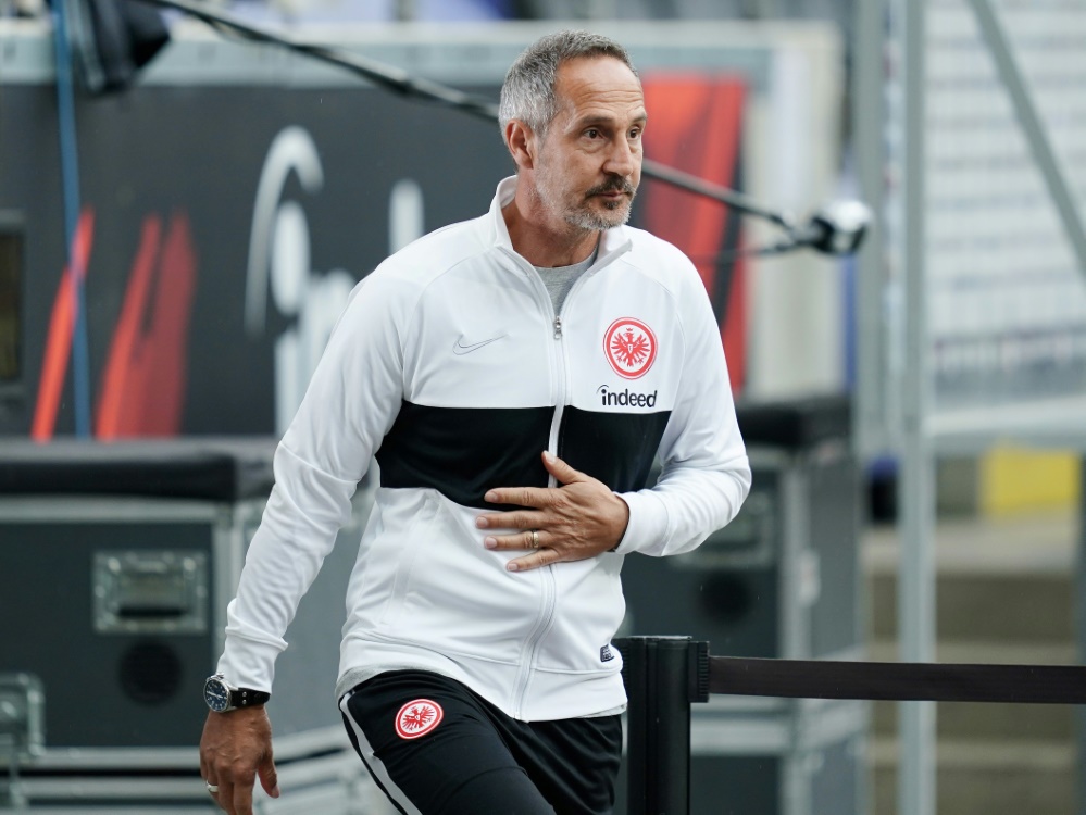 Hütter ist seit Juli 2018 Coach der Eintracht