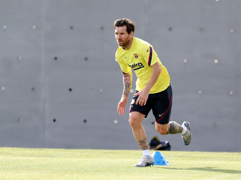 Zuvor hatte Lionel Messi das Training boykottiert
