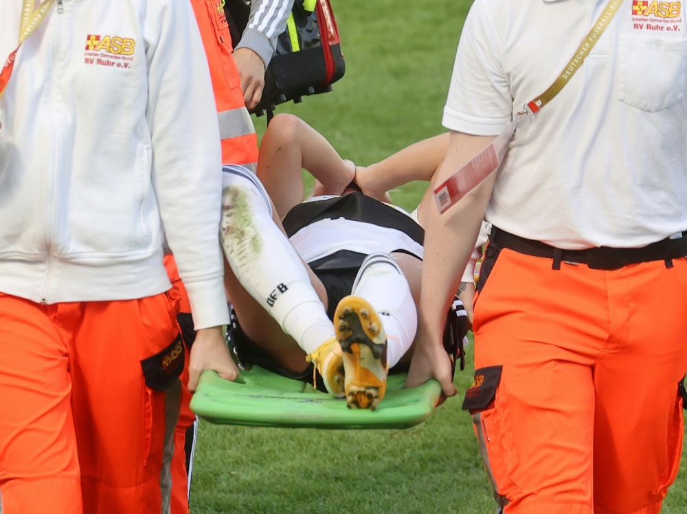 Verletzte sich im Spiel gegen Irland: Giulia Gwinn