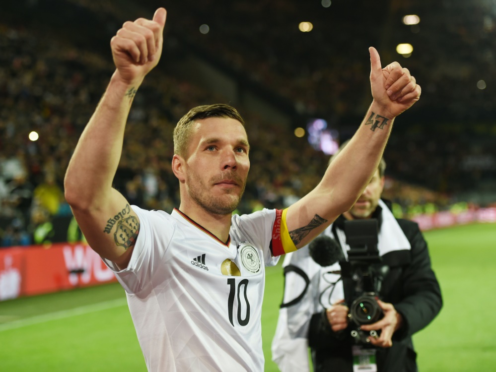 Podolski absolvierte 130 Länderspiele für Deutschland