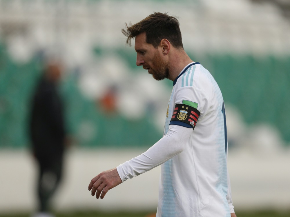 Messi geriet in einen Disput mit Boliviens Betreuer Nava