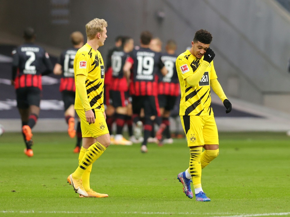 Borussia Dortmund spielt Unentschieden in Frankfurt