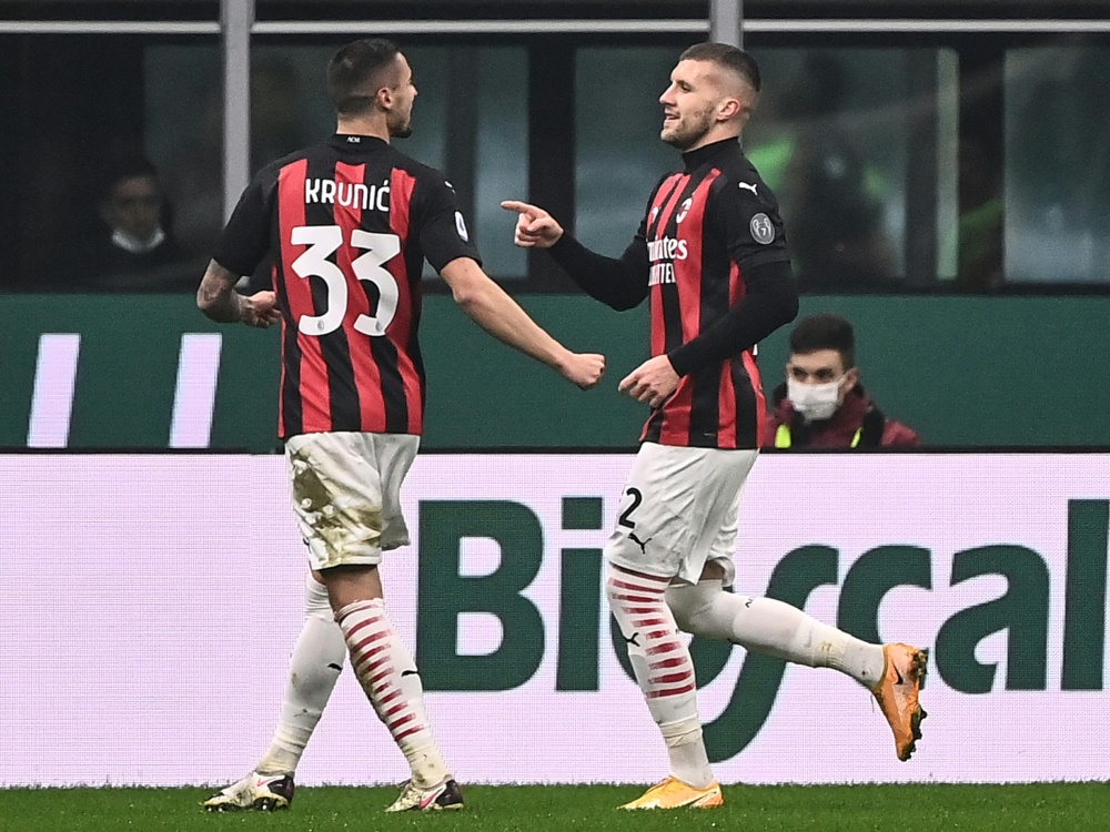 Milans Rebic trifft im Spitzenspiel gegen Lazio Rom