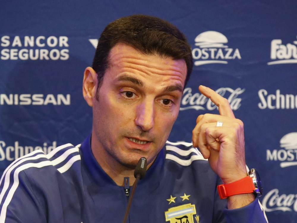 Skeptisch: Argentiniens Nationaltrainer Lionel Scaloni