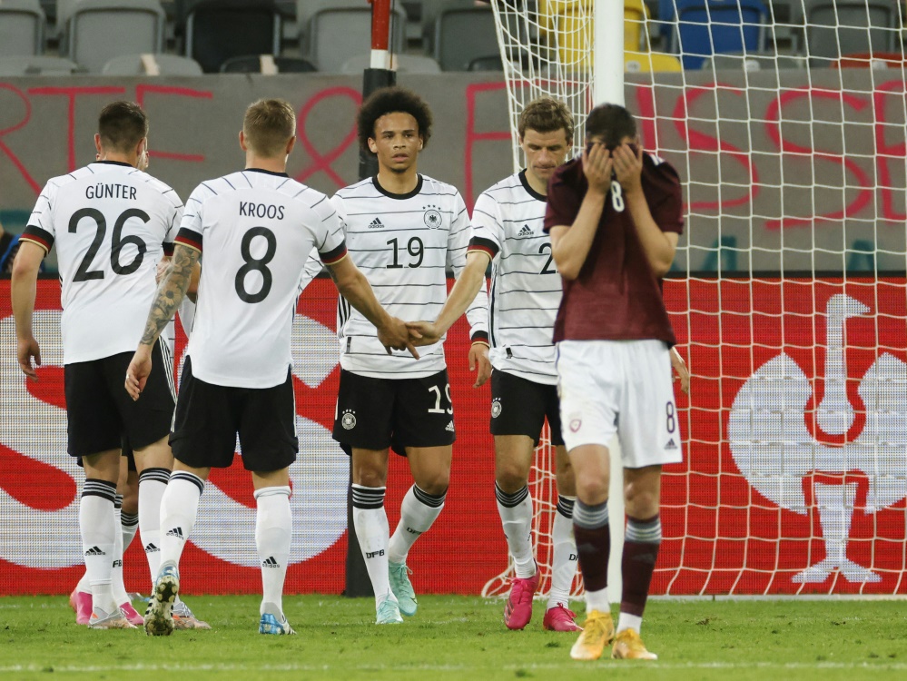 Deutschland gewinnt gegen Lettland mit 7:1